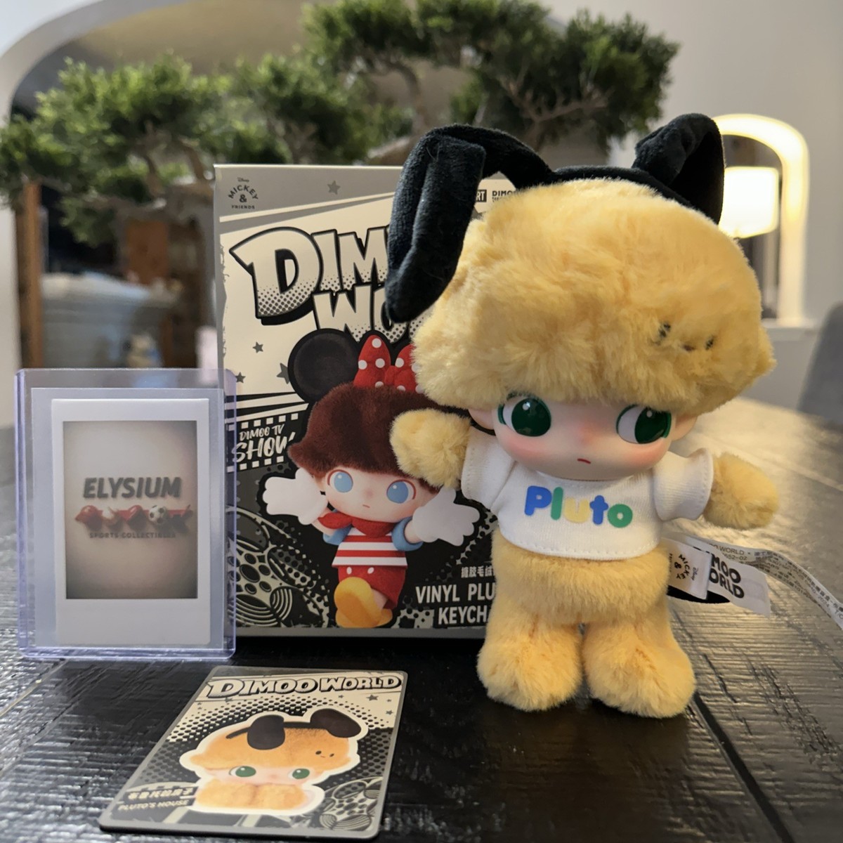 Pop Mart Dimoo World X Disney Vinyl Plush Keychain Pluto's House