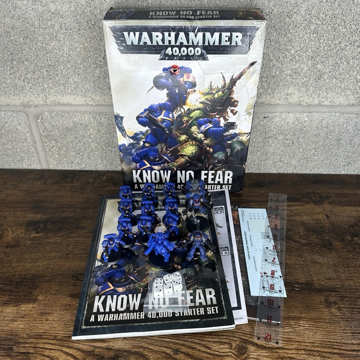 Warhammer 40K Know No Fear Starter Set 40,000 Used Space Marines