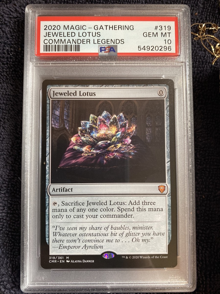 PSA 10 Gem Mint JEWELED LOTUS Commander Legends | eBay