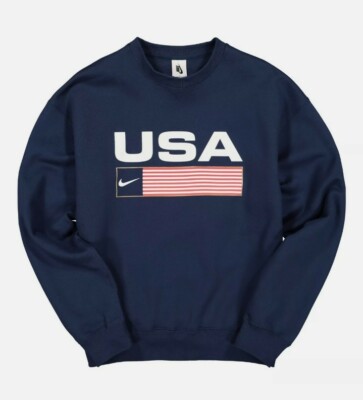 Nike NikeLab USA Swoosh Stripe Crew Sweatshirt Sweater Size XS