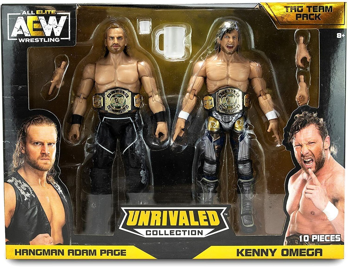 AEW Unrivaled Tag Team Pack Hangman Adam Page Kenny Omega