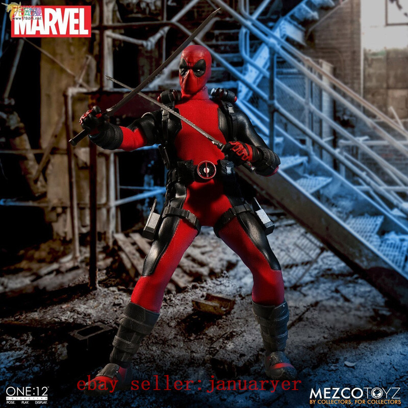Perfect Mezco Toyz 1/12 Comics Deadpool Action Figure Brand New In