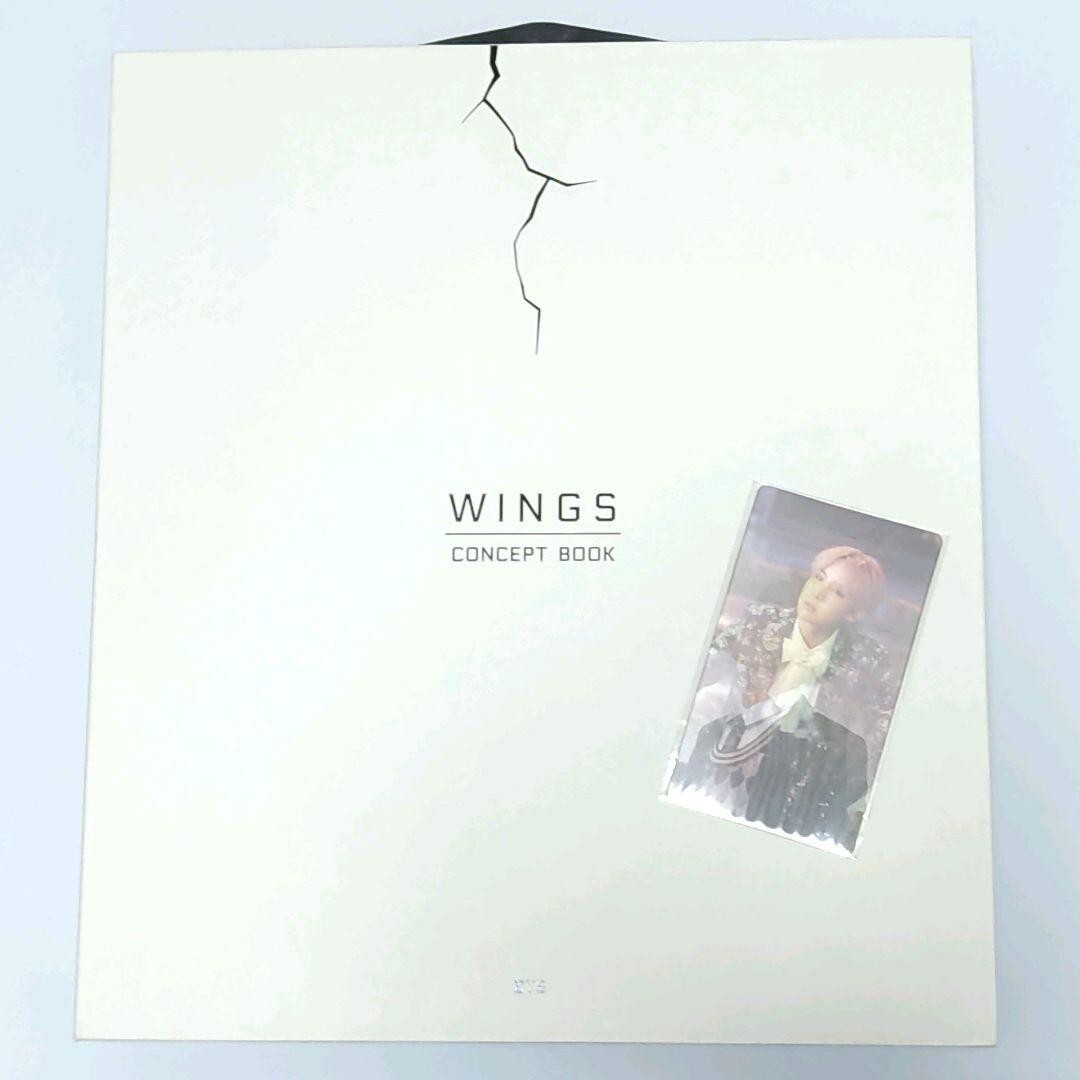 BTS WINGS CONCEPT BOOK Official Photo Book Photo Card Out Box KPop