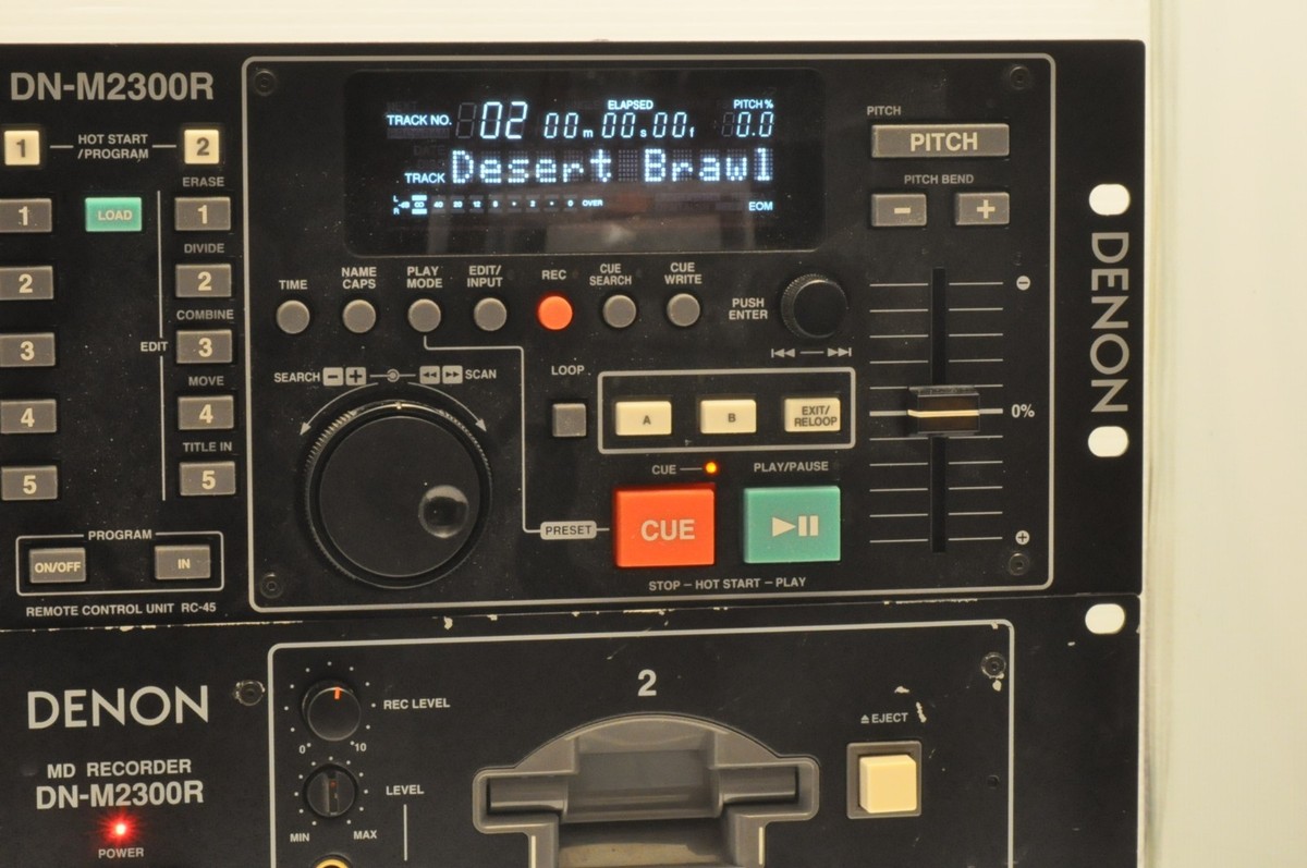 RARE Denon DN-M2300R Professional Dual Minidisc Player Recorder