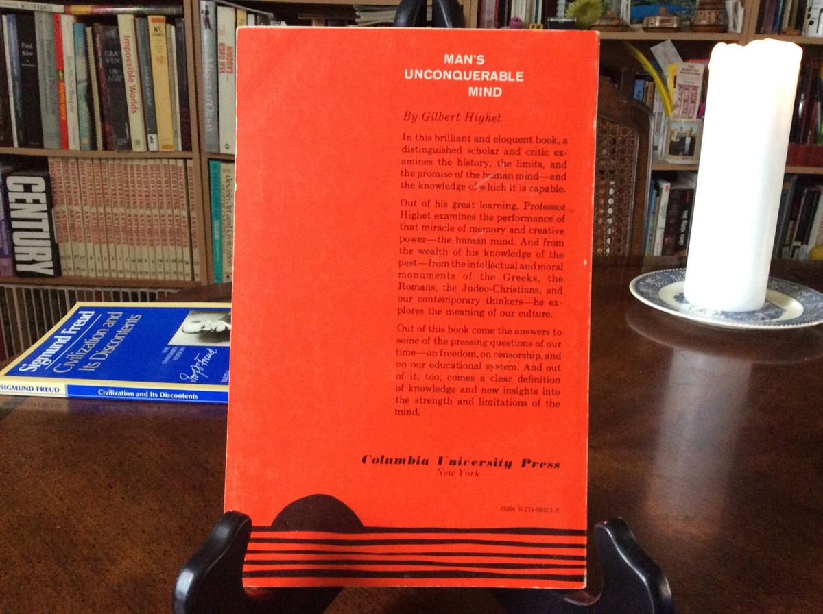 Man's Unconquerable Mind by Highet, Gilbert, (1954 Paperback