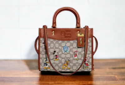 NWT Coach Disney X Rogue 25 Satchel Signature Textile Jacquard Bag