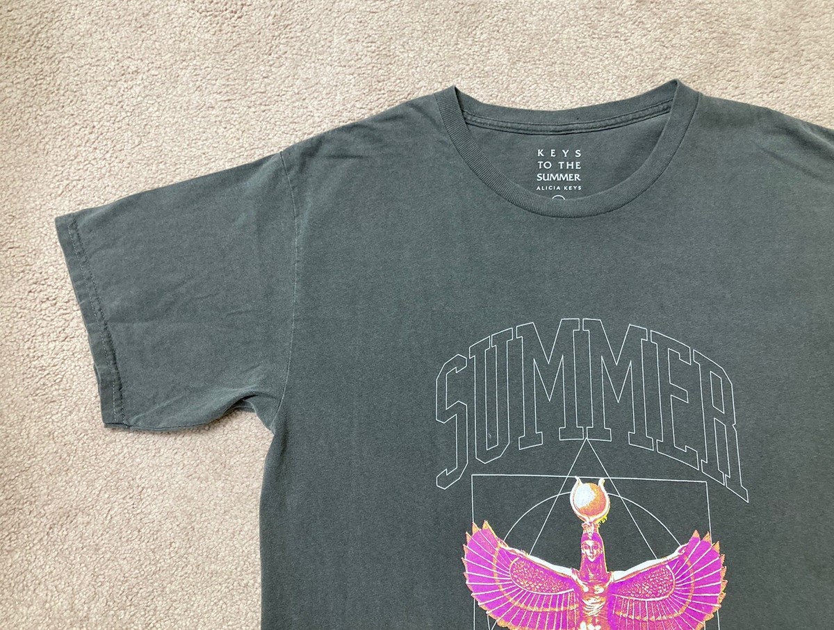 Alicia Keys Shirt Keys to the Summer 2023 Tour Shirt Size XL Gray
