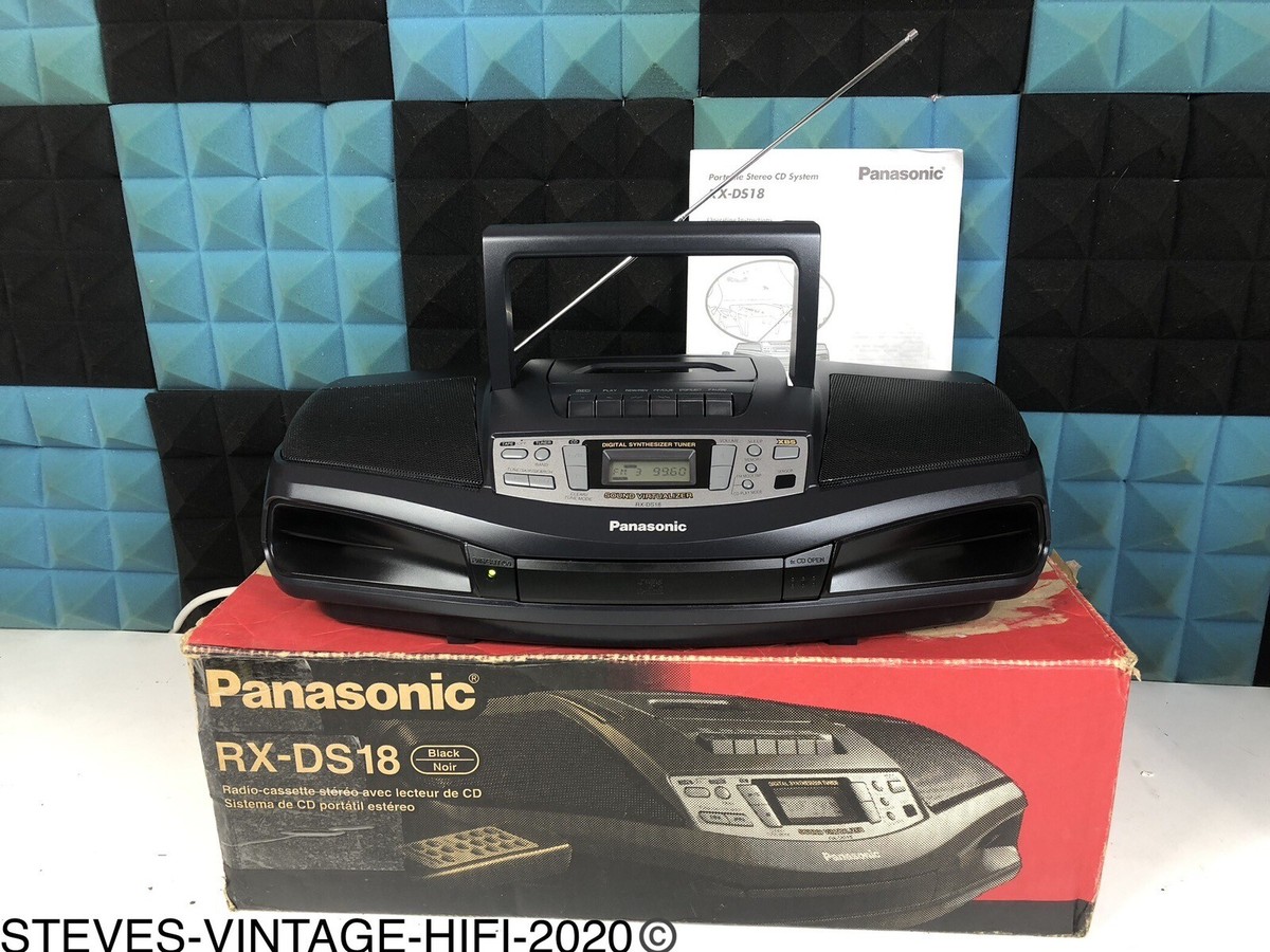 Panasonic RX-DS18 Portable Stereo CD, Tape, AM/FM + REMOTE BOXED L