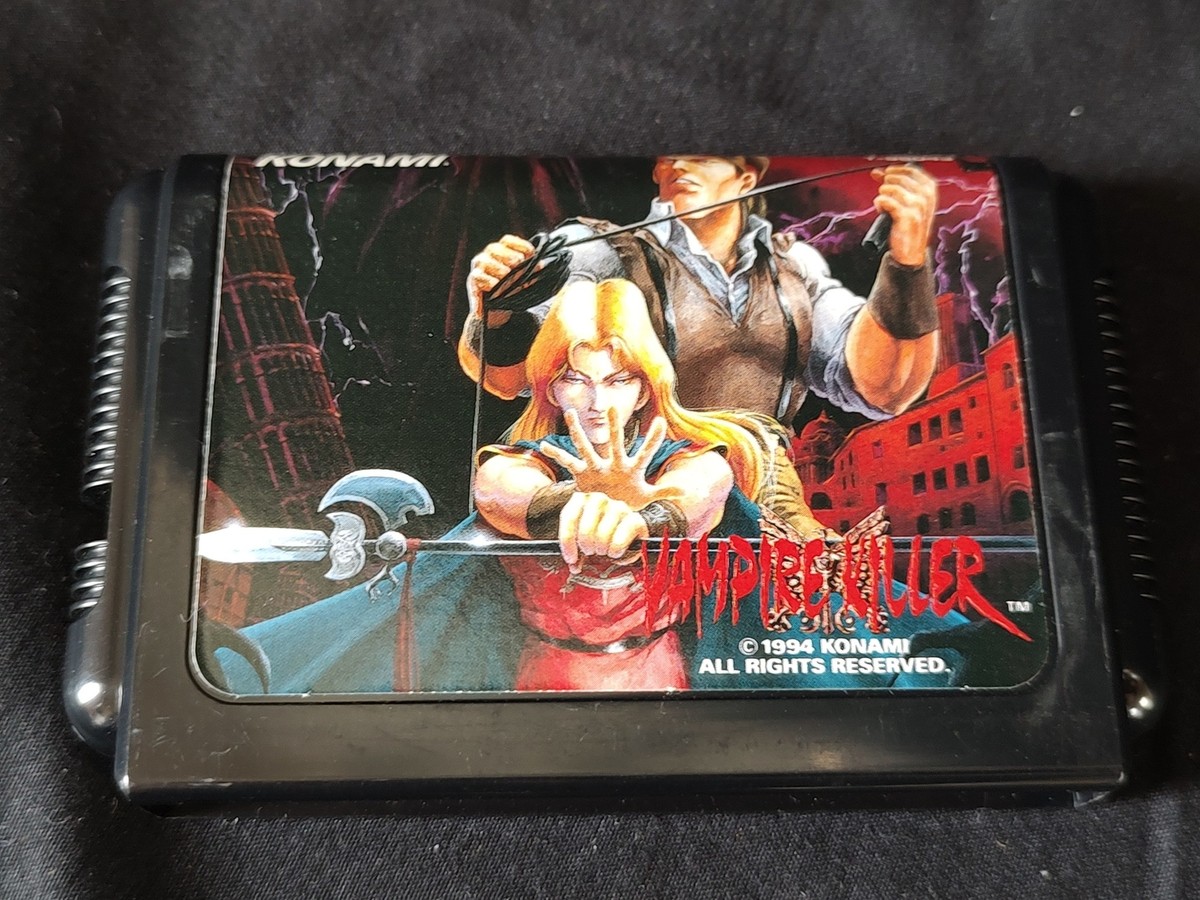 Authentic Castlevania Bloodlines Vampire Killer SEGA MEGA DRIVE