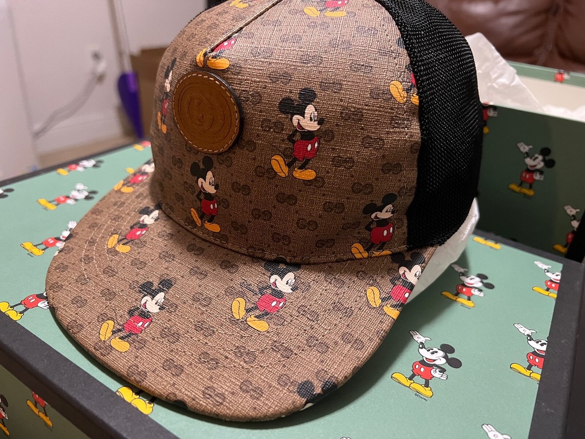 GUCCI Disney Mickey Collaboration Mouse Cap Baseball Hat Unisex