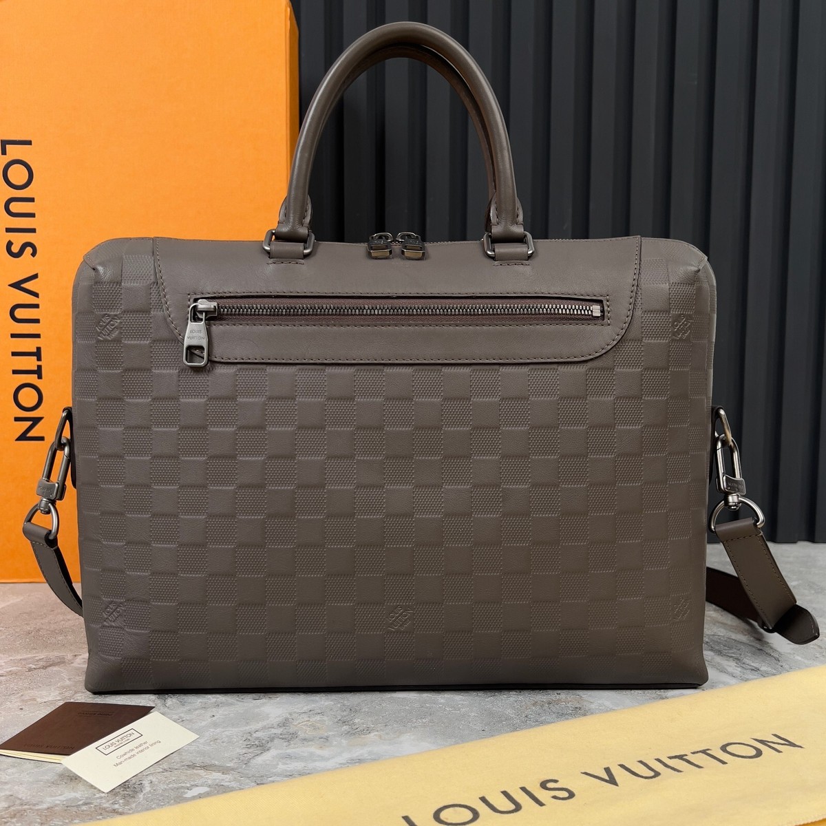 Louis Vuitton Porte-Documents Damier Briefcase Business Bag Laptop