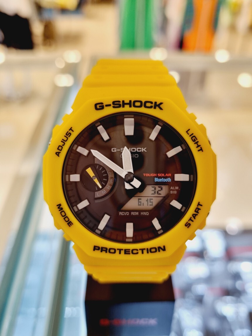 Casio G-Shock Carbon Core Bluetooth GA-B2100C-9ADR Yellow Men