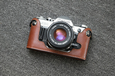 Handmade Genuine Leather Half Case Cover For Canon AE-1 AE-1P A-1
