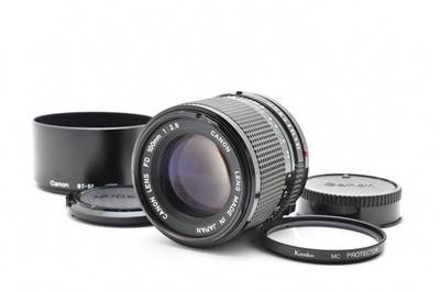 CANON NEW FD 100mm f/2.8 MF NFD Lens w/Hood [Near Mint,Tested
