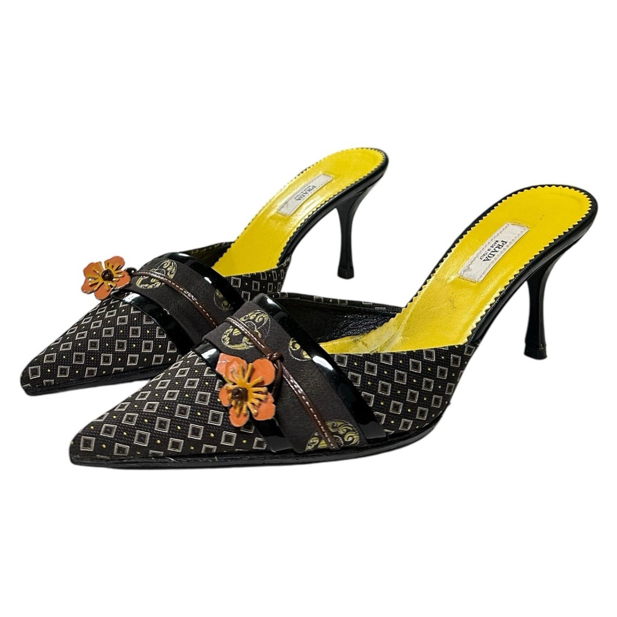 PRADA Spring Summer 2003 Flower Kimono Mules | eBay