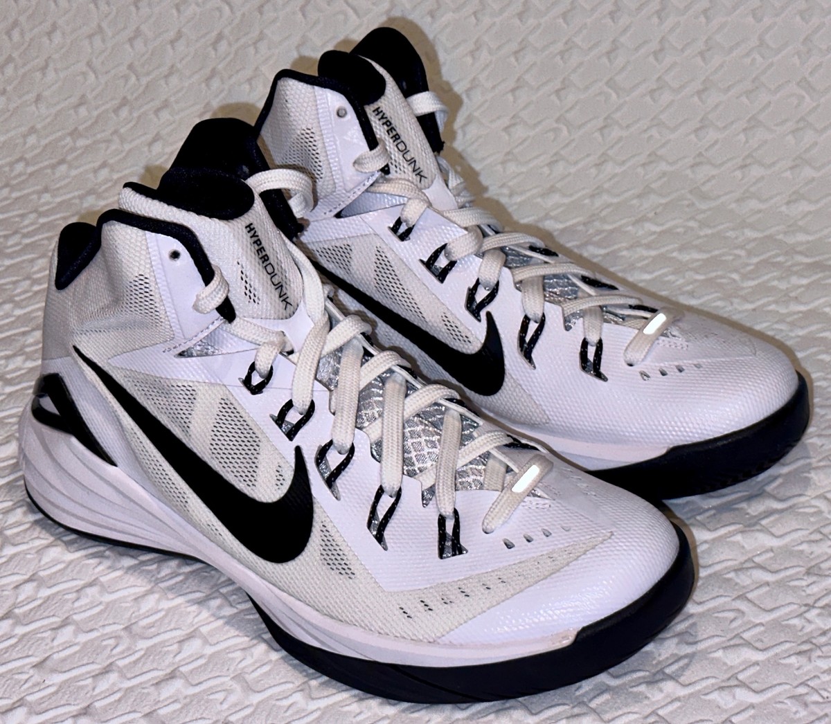 NIKE Hyperdunk 2014 White Off White Black Basketball Shoes