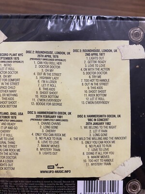 UFO , 6Cd-Box Ufo/ Official Bootleg Box 1975-1982, NEW | eBay