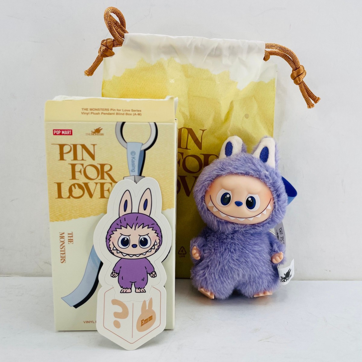 POP MART Labubu The Monsters Pin For Love Series Mini Vinyl Plush