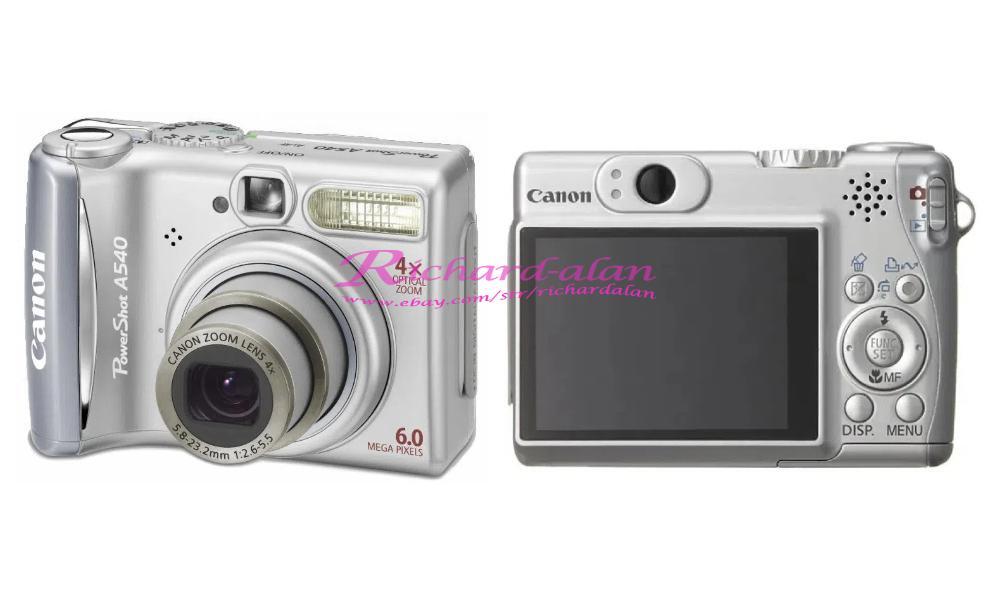 Canon PowerShot A540 6.0MP 4X Optical Zoom CCD Digital Camera