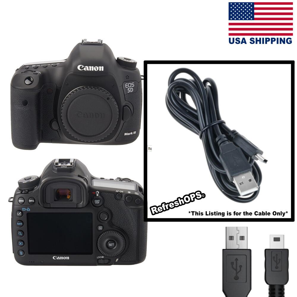Canon EOS 5D Mark III Digital SLR Camera USB Cable Transfer Cord