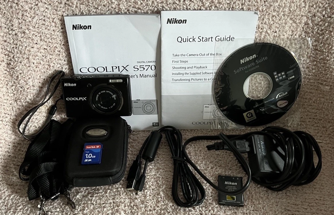 Nikon Coolpix S570 Digital Cameras for Sale | Shop New & Used