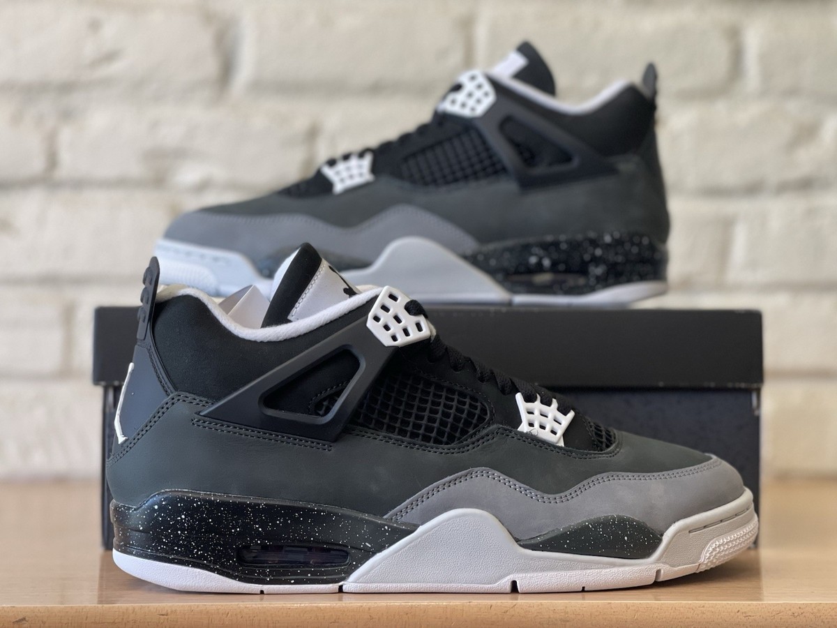 Nike Air Jordan 4 IV Retro Fear Black White Sneakers FQ8138-002