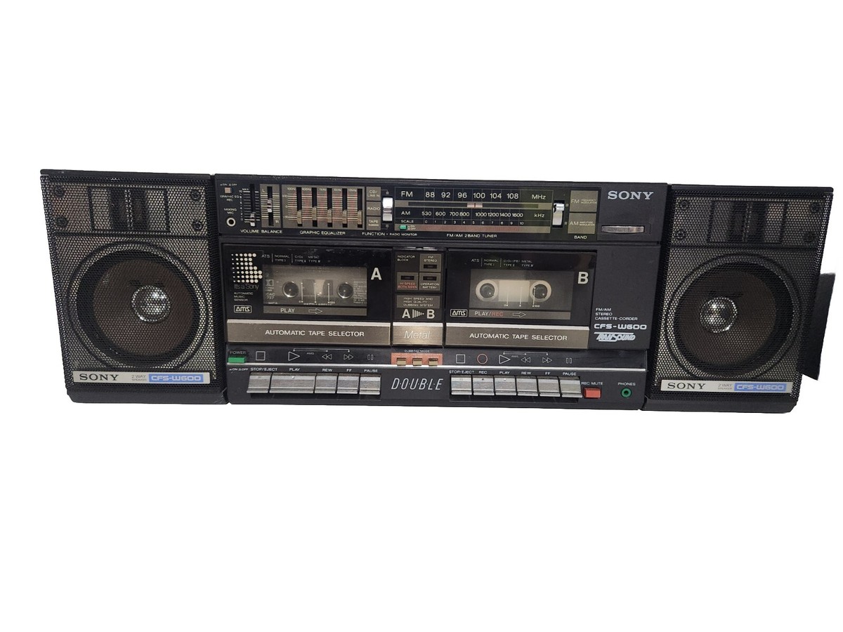 SONY SONY ソニー ダブルラジカセ CFS-W600 ラジカセ 本体 昭和レトロ