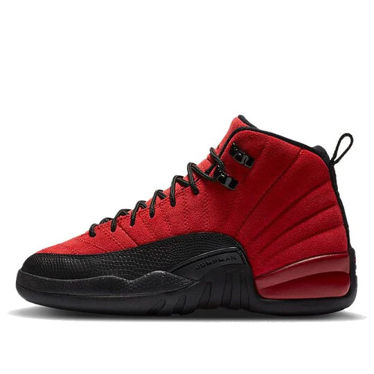 Air Jordan 12 Retro “Reverse Flu Game” GS red black Boys big kids