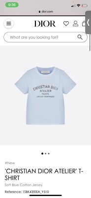 Baby Dior Short Sleeve Boys Tshirt - Blue 9 Months | eBay