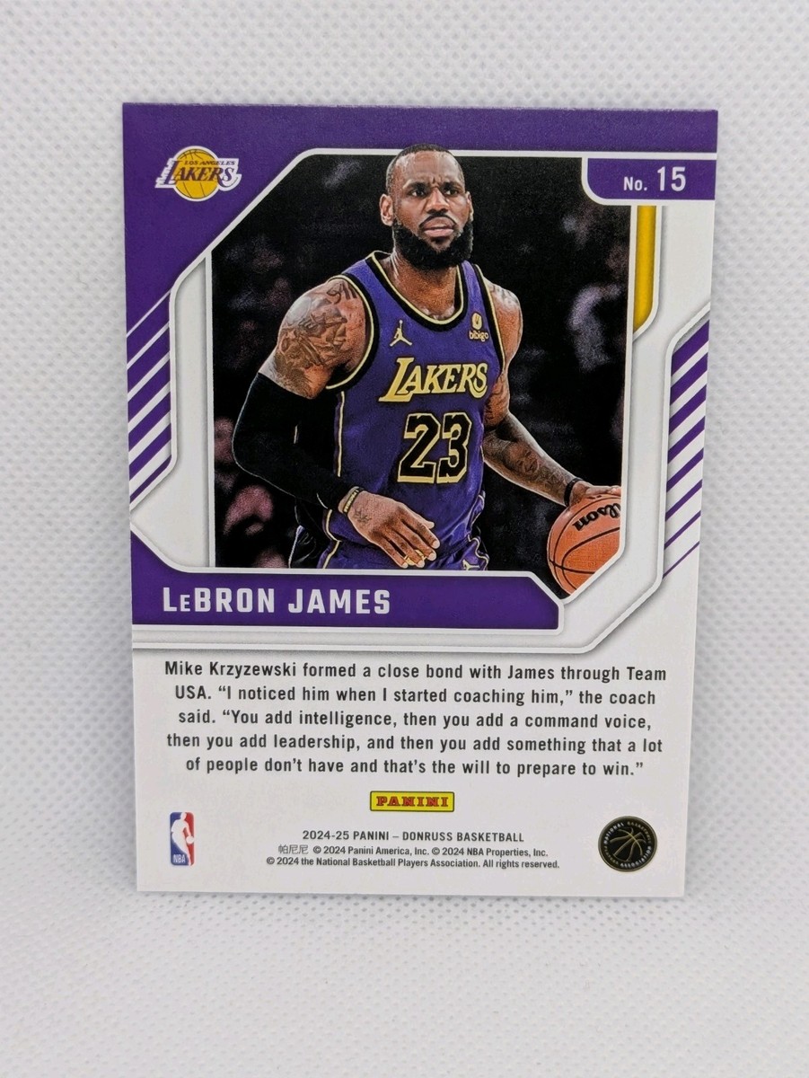2024-25 Panini Donruss LeBron James Franchise Features #15 Lakers