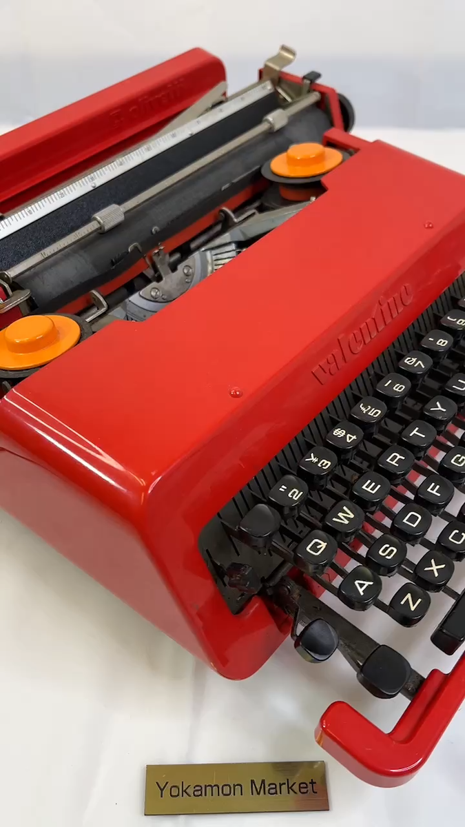 Olivetti Valentine Red Typewriter Vintage From Japan Excellent F/S