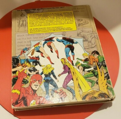 Vintage THE SUPER DICTIONARY Superman, Wonder Woman Batman, DC