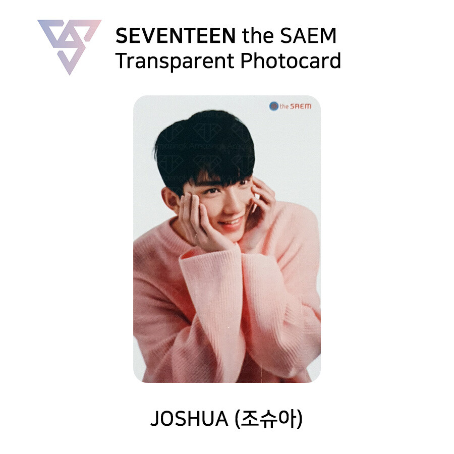 SEVENTEEN The saem Official Transparent Photocard | eBay