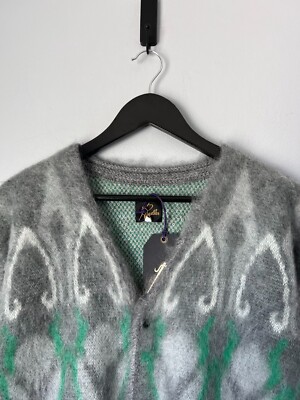 Needles x Hidden NY Psychedelic Mohair Cardigan - Size XL - Made