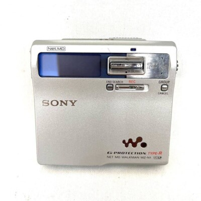 Sony MZ-N1 Silver NET MD Walkman Portable Minidisc Recorder Very