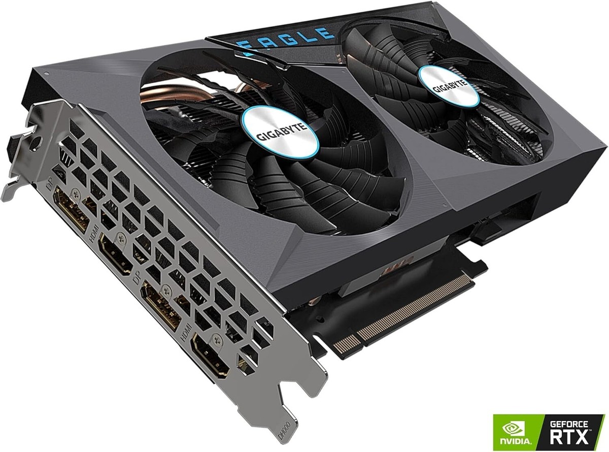 GIGABYTE GeForce RTX 3060 Eagle OC 12G (REV2.0) Graphics Card, 2X