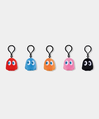 PAC-MAN Strap GHOST FRGMT PLUSH SET 7.5x5.5cm/2.95x2.16
