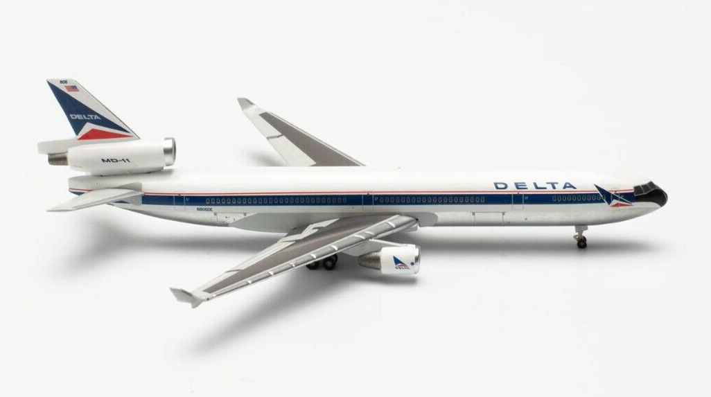 New! Herpa 537070 Delta Air Lines McDonnell Douglas MD-11, reg
