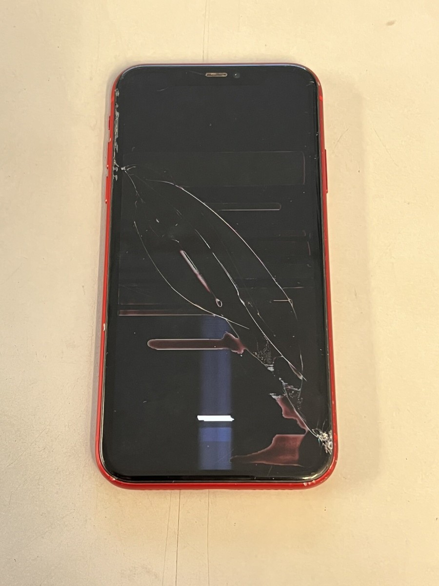 iPhone 11 64GB Red (Cricket) BAD LCD - Clean IMEI/ESN - For Parts