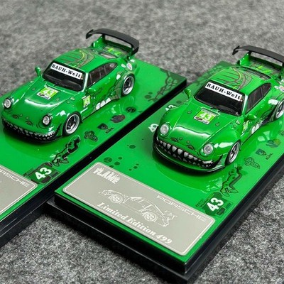 Flame 1:64 Porsche RWB Dinosaur Livery modification 993 964 Alloy