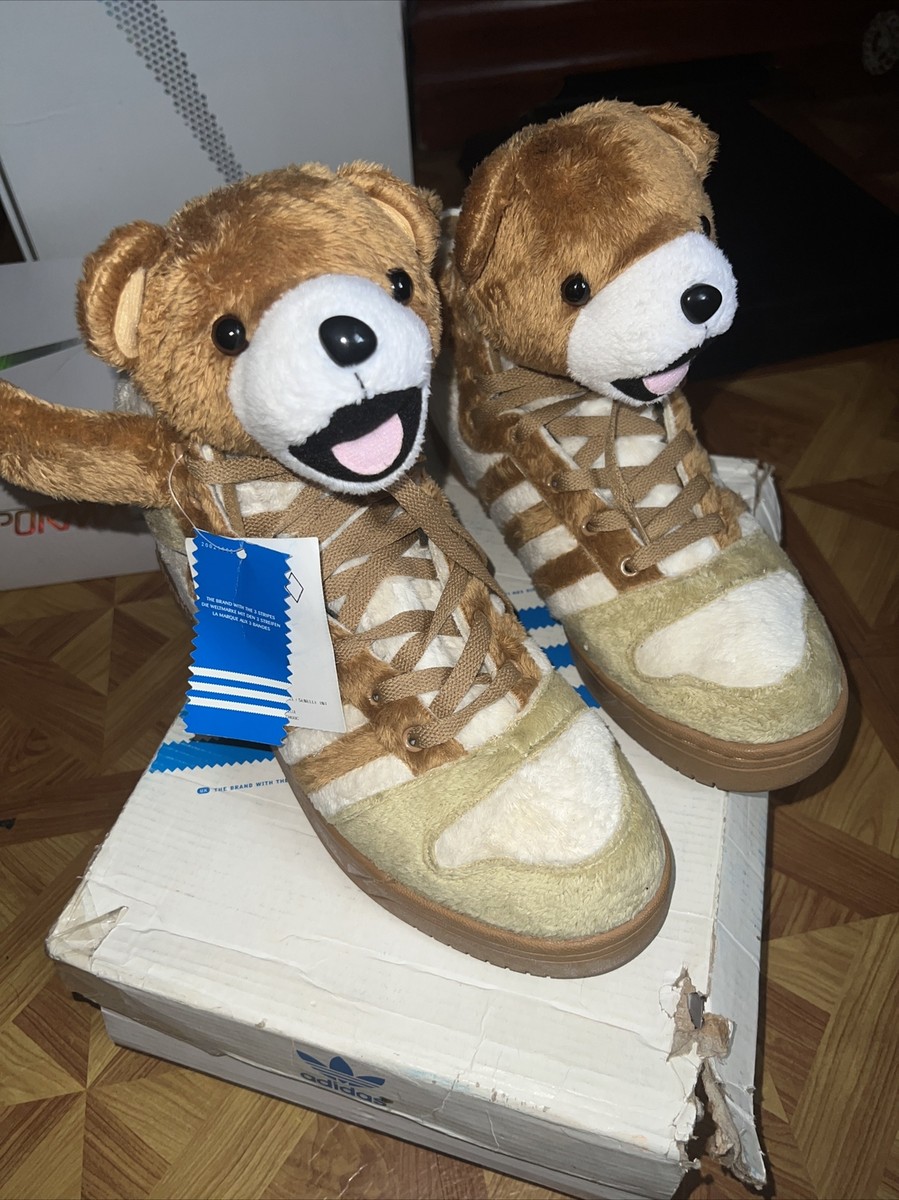 Jeremy Scott x Adidas JS Bear “Teddy Bear” Brown/ Tan Sz 10