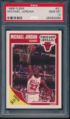 PSA 10 MICHAEL JORDAN 1989-90 89-90 Fleer #21 Chicago Bulls HOF