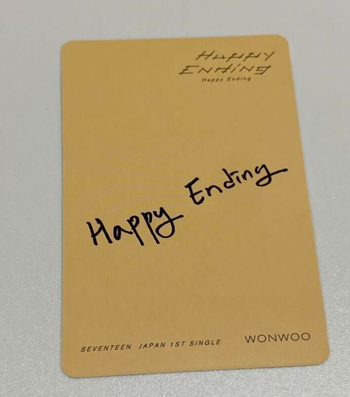 SEVENTEEN WONWOO Happy Ending Normal ver. CD + Photocard + HMV