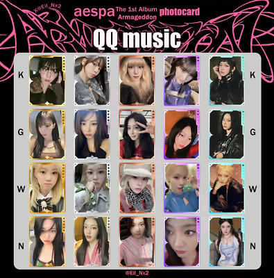 Aespa ARMAGEDDON OFFICIAL STARLIGHT PHOTOCARD QQ MUSIC pob lucky