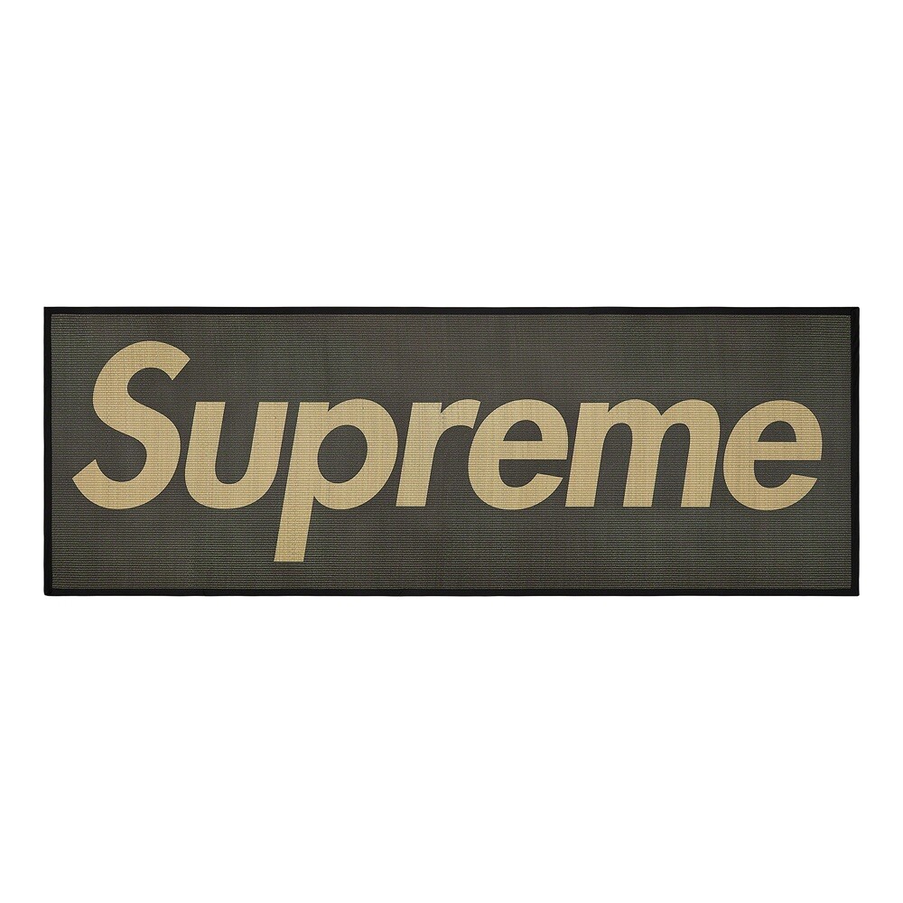 Supreme Woven Straw Mat Rug Black | eBay