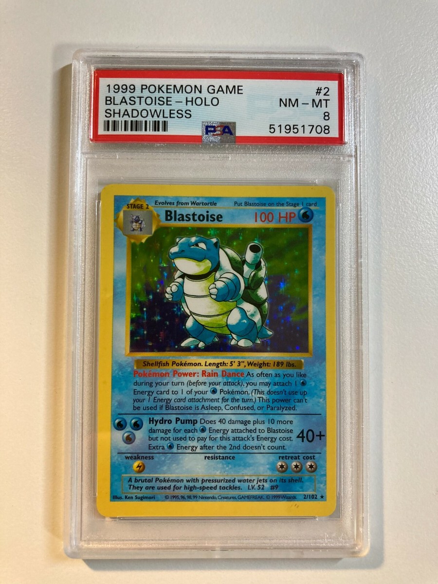 Blastoise - PSA 8 Shadowless Base Set - Near Mint | eBay