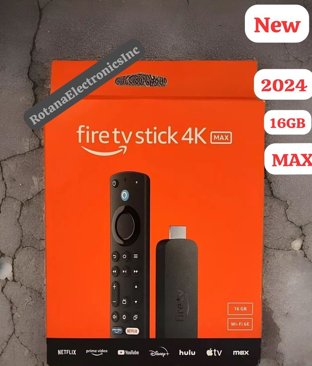 Amazon Fire TV Stick 4K Max 16GB streaming device, supports Wi-Fi