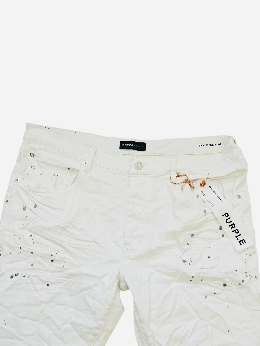 Purple Brand Jeans Mens Slim Fit Optic White P001 $265 Size 40/34