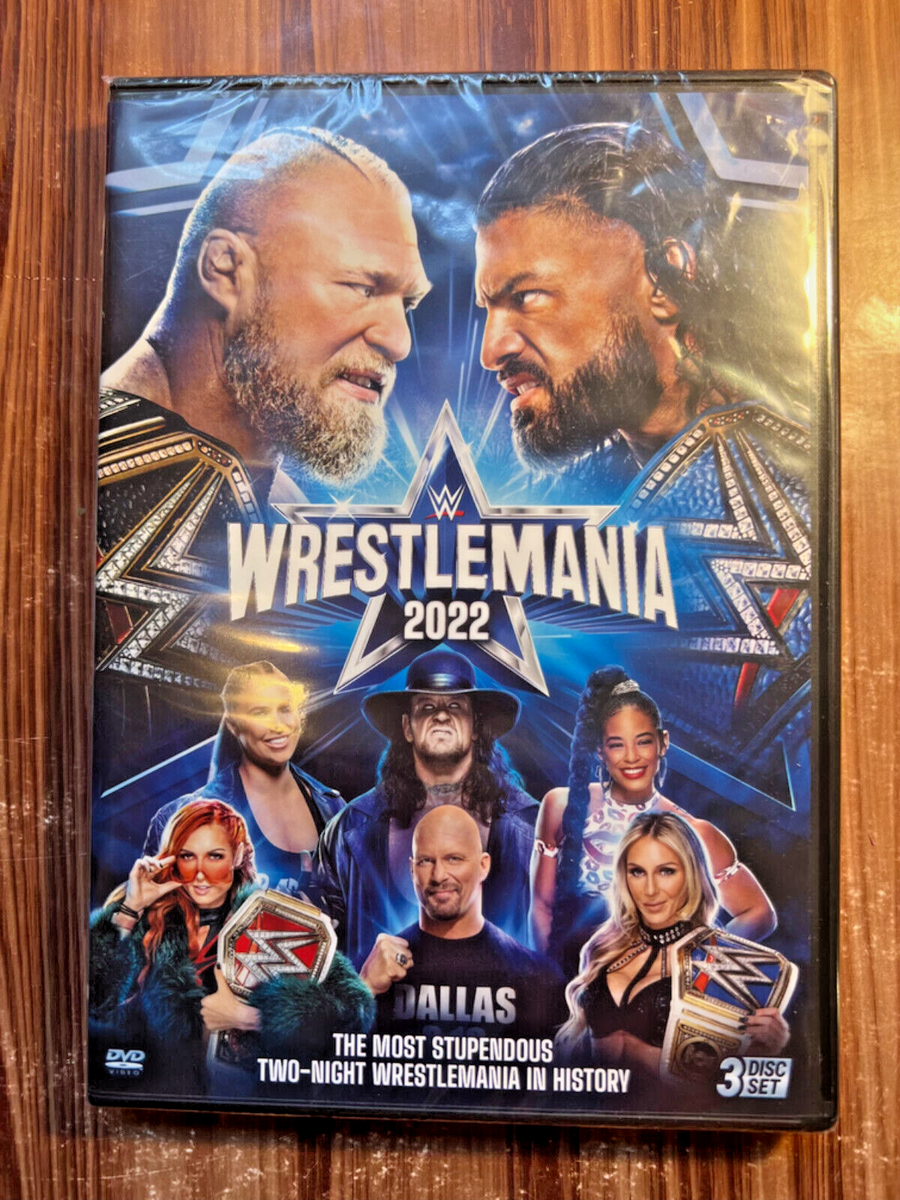 WWE WrestleMania 2002 DVD 38 Wrestling 3-Disk Set WWF Roman Reigns
