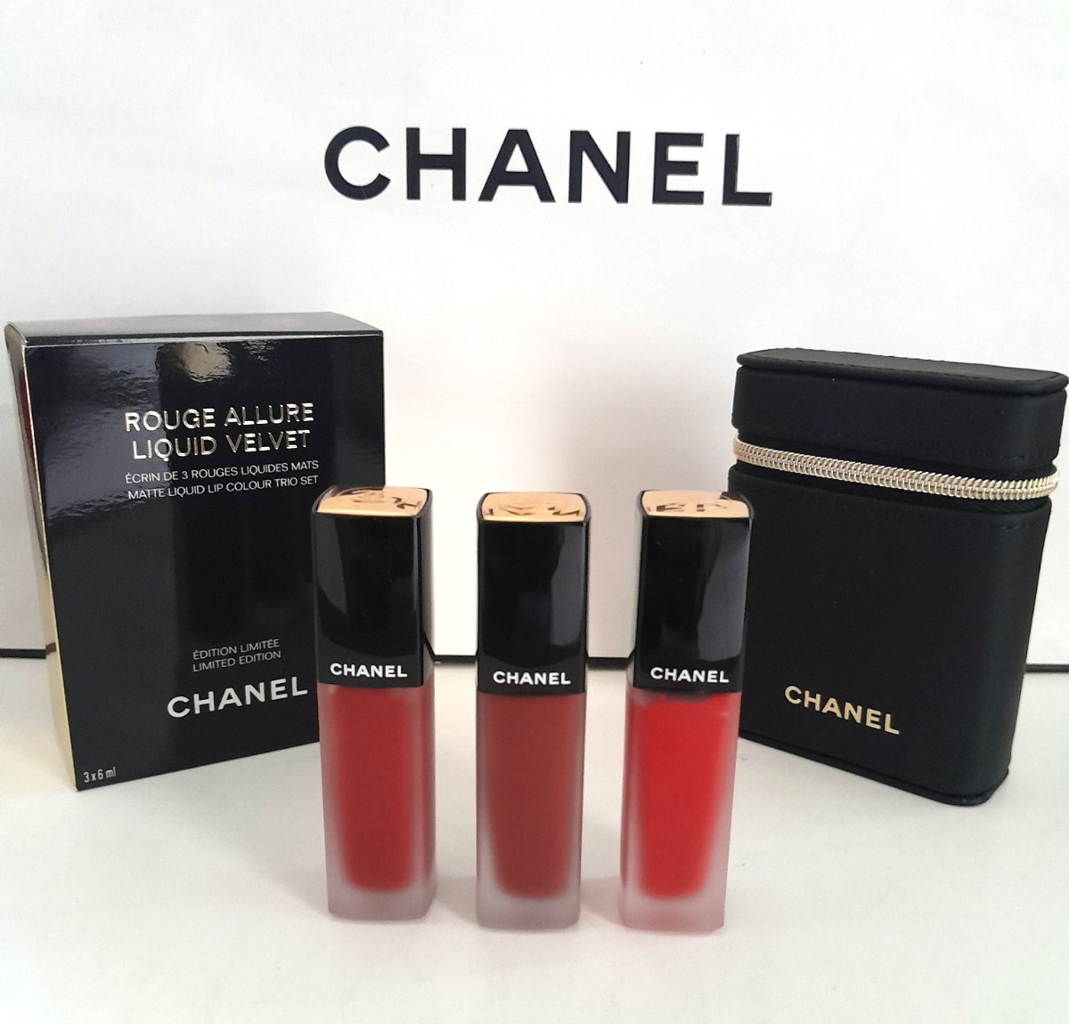 Chanel Rouge Allure Liquid Velvet Set of 3 Limited Edition NIB 100